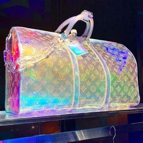 iridescent louis vuitton duffle bag|Louis Vuitton holographic bag.